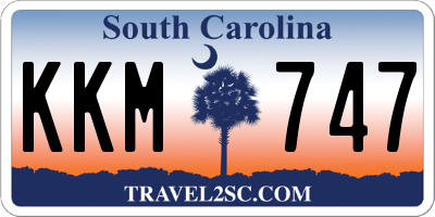 SC license plate KKM747