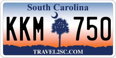 SC license plate KKM750
