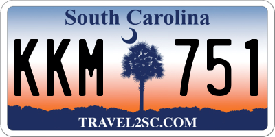 SC license plate KKM751
