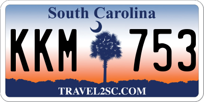 SC license plate KKM753