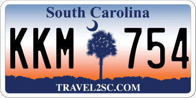 SC license plate KKM754