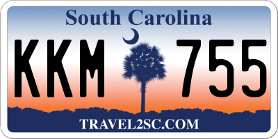 SC license plate KKM755