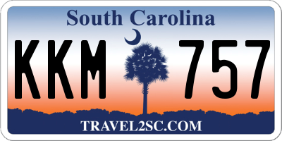 SC license plate KKM757