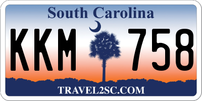 SC license plate KKM758