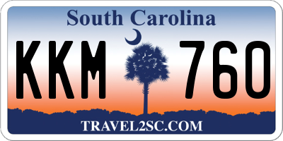 SC license plate KKM760