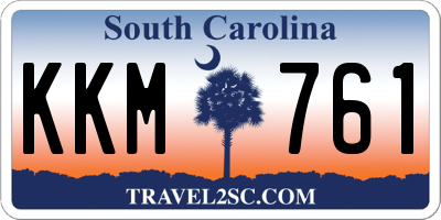 SC license plate KKM761