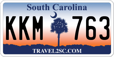 SC license plate KKM763