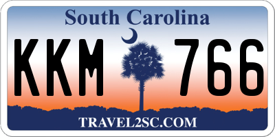 SC license plate KKM766