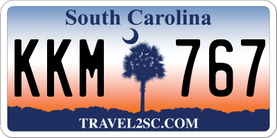 SC license plate KKM767