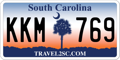 SC license plate KKM769