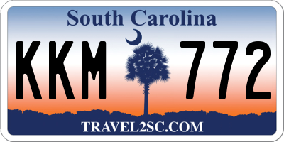 SC license plate KKM772