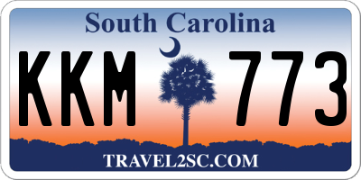 SC license plate KKM773