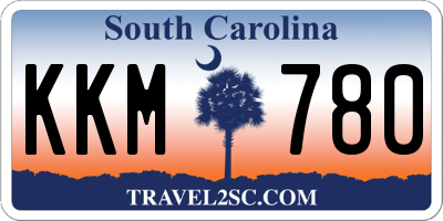 SC license plate KKM780
