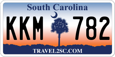 SC license plate KKM782