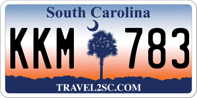 SC license plate KKM783