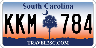 SC license plate KKM784