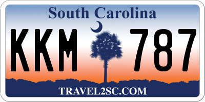 SC license plate KKM787