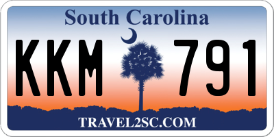SC license plate KKM791