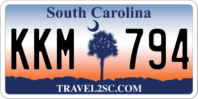 SC license plate KKM794