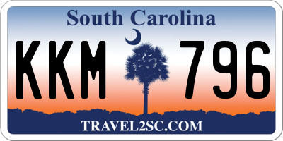 SC license plate KKM796