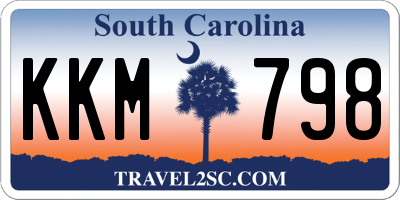 SC license plate KKM798