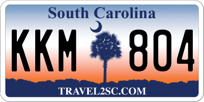 SC license plate KKM804