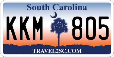 SC license plate KKM805