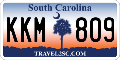SC license plate KKM809