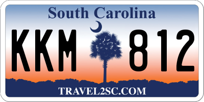 SC license plate KKM812