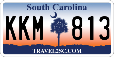 SC license plate KKM813