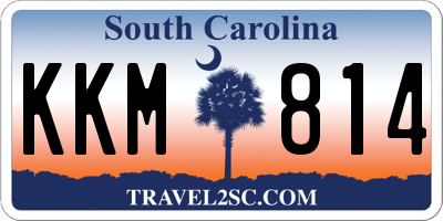 SC license plate KKM814
