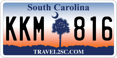 SC license plate KKM816