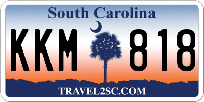SC license plate KKM818
