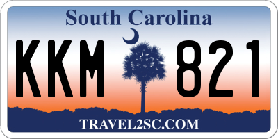 SC license plate KKM821