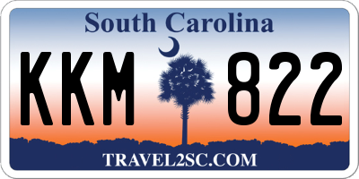 SC license plate KKM822