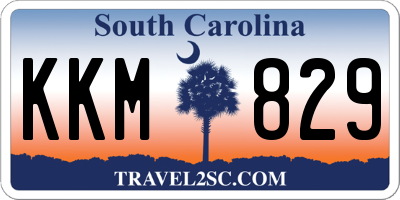 SC license plate KKM829