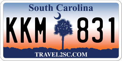 SC license plate KKM831