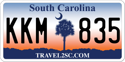 SC license plate KKM835