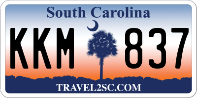 SC license plate KKM837