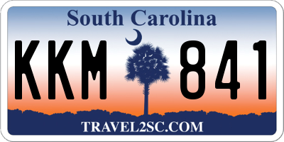 SC license plate KKM841