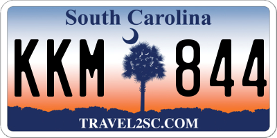 SC license plate KKM844
