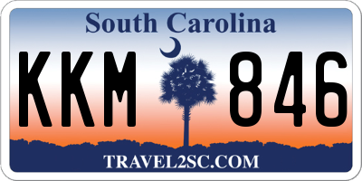 SC license plate KKM846
