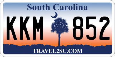 SC license plate KKM852