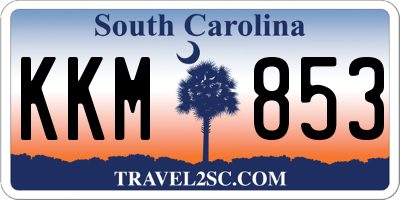SC license plate KKM853