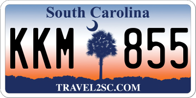 SC license plate KKM855