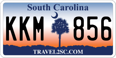 SC license plate KKM856