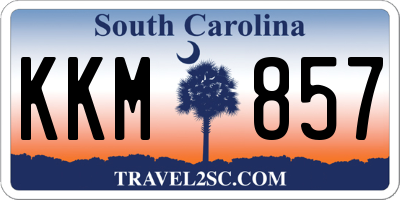 SC license plate KKM857