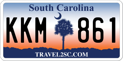 SC license plate KKM861
