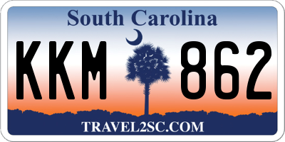 SC license plate KKM862