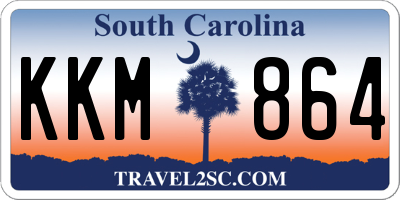 SC license plate KKM864